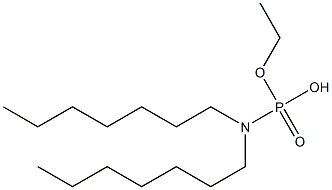 N,N-Diheptylamidophosphoric acid hydrogen ethyl ester Struktur