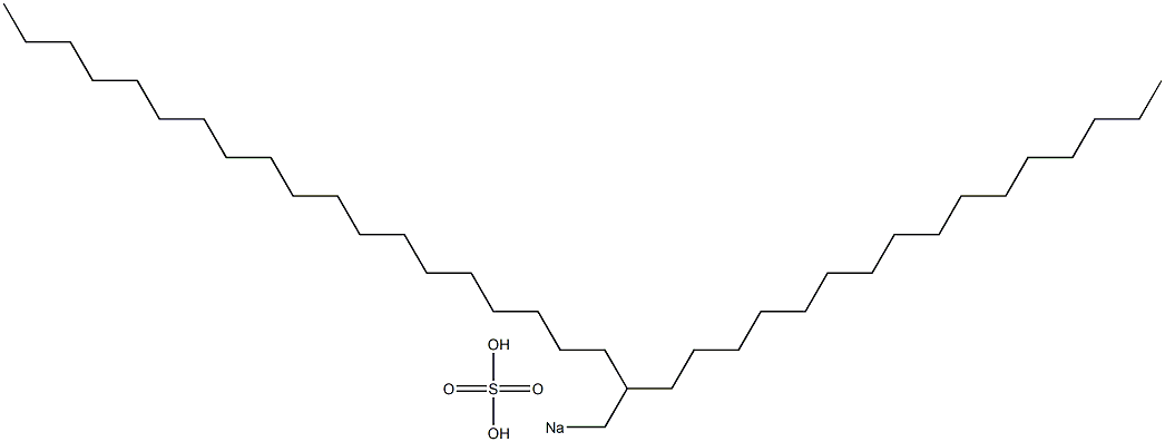 Sulfuric acid 2-hexadecylhenicosyl=sodium salt Struktur