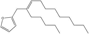 2-[(E)-2-Pentyl-2-undecenyl]furan Struktur