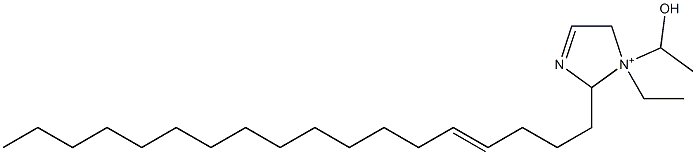 1-Ethyl-1-(1-hydroxyethyl)-2-(4-octadecenyl)-3-imidazoline-1-ium Struktur