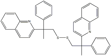 Bis[2-(quinolin-2-yl)-2-phenylpropyl] persulfide Struktur