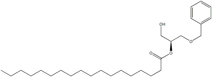 [S,(-)]-3-O-Benzyl-2-O-stearoyl-D-glycerol Struktur