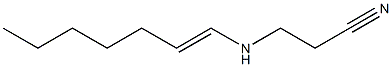 3-(1-Heptenylamino)propionitrile Struktur