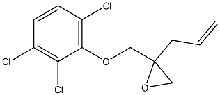 2,3,6-Trichlorophenyl 2-allylglycidyl ether Struktur