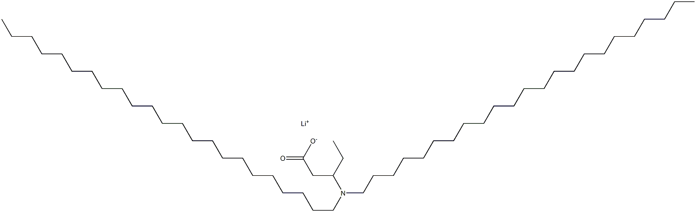 3-(Ditricosylamino)valeric acid lithium salt Struktur