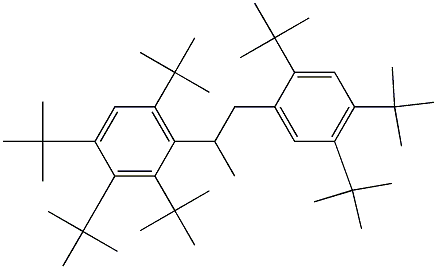 2-(2,3,4,6-Tetra-tert-butylphenyl)-1-(2,4,5-tri-tert-butylphenyl)propane Struktur