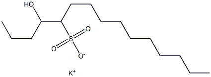 4-Hydroxypentadecane-5-sulfonic acid potassium salt Struktur