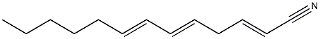 2,5,7-Tridecatrienenitrile Struktur