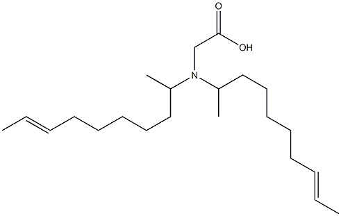 N,N-Di(8-decen-2-yl)glycine Struktur