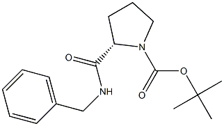 (2S)-1-tert-Butoxycarbonyl-N-benzylpyrrolidine-2-carboxamide Struktur