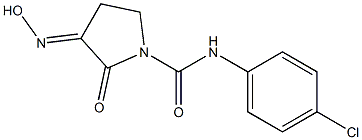 2-Oxo-3-hydroxyimino-N-(4-chlorophenyl)pyrrolidine-1-carboxamide Struktur