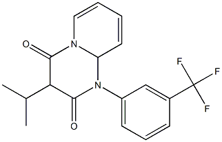 1-[3-(Trifluoromethyl)phenyl]-3-isopropyl-1,9a-dihydro-2H-pyrido[1,2-a]pyrimidine-2,4(3H)-dione Struktur