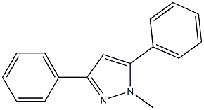 1-Methyl-3,5-diphenyl-1H-pyrazole Struktur