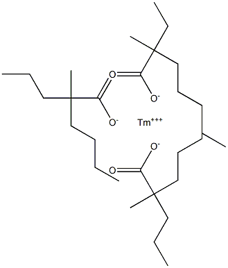 Thulium(III)2-ethyl-2-methylheptanoatebis(2-methyl-2-propylhexanoate) Struktur