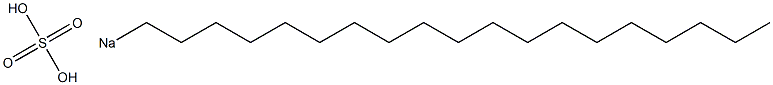 Sulfuric acid nonadecyl=sodium salt Struktur