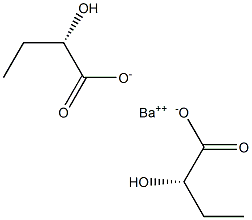 Bis[[S,(-)]-2-hydroxybutyric acid] barium salt Struktur