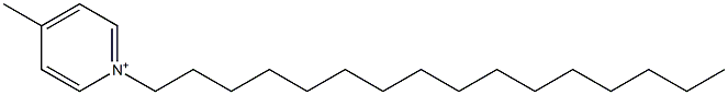 4-Methyl-1-hexadecylpyridinium Struktur