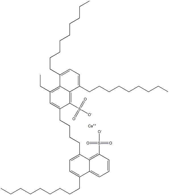 Bis(5,8-dinonyl-1-naphthalenesulfonic acid)calcium salt Struktur