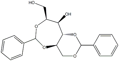 2-O,5-O:4-O,6-O-Dibenzylidene-D-glucitol Struktur