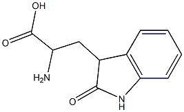 2-Amino-3-(2-oxo-3-indolinyl)propionic acid Struktur