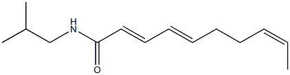 (2E,4E,8Z)-N-(2-Methylpropyl)-2,4,8-decatrienamide Struktur