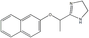 2-[1-(2-Naphtyloxy)ethyl]-2-imidazoline Struktur