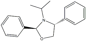 (2S,4R)-2,4-Diphenyl-3-isopropyloxazolidine Struktur