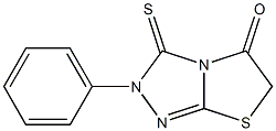 2,3-Dihydro-2-phenyl-3-thioxothiazolo[2,3-c][1,2,4]triazol-5(6H)-one Struktur