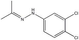 Acetone 3,4-dichlorophenyl hydrazone Struktur