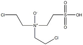 N,N-Bis(2-chloroethyl)-2-sulfoethanamine-N-oxide Struktur