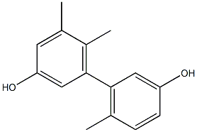 5,6,6'-Trimethyl-1,1'-biphenyl-3,3'-diol Struktur