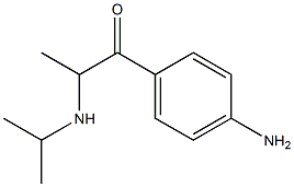 1-(4-Aminophenyl)-2-(isopropylamino)-1-propanone Struktur