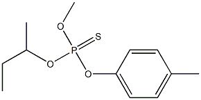 Thiophosphoric acid S-butyl O-(4-methylphenyl)O-methyl ester Struktur