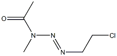 3-Acetyl-1-(2-chloroethyl)-3-methyltriazene Struktur