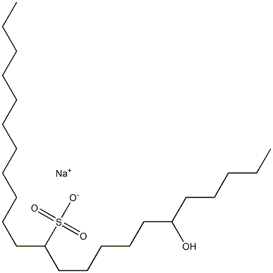 6-Hydroxytricosane-12-sulfonic acid sodium salt Struktur