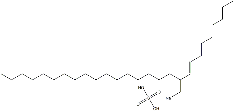 Sulfuric acid 2-(1-nonenyl)nonadecyl=sodium ester salt Struktur