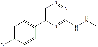 1-[5-(4-Chlorophenyl)-1,2,4-triazin-3-yl]-2-methylhydrazine Struktur