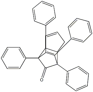 endo-1,7,8,9-Tetraphenyltricyclo[5.2.1.02,6]deca-3,8-dien-10-one Struktur