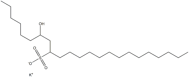 7-Hydroxytricosane-9-sulfonic acid potassium salt Struktur