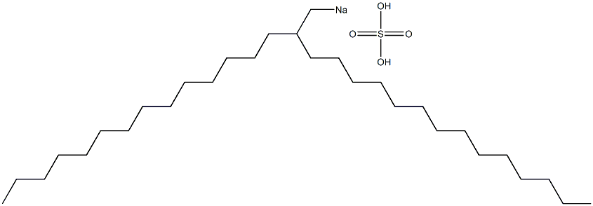 Sulfuric acid 2-tetradecylhexadecyl=sodium salt Struktur