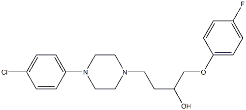 1-(4-Fluorophenoxy)-4-[4-[4-chlorophenyl]-1-piperazinyl]-2-butanol Struktur