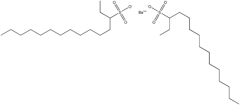 Bis(pentadecane-3-sulfonic acid)barium salt Struktur