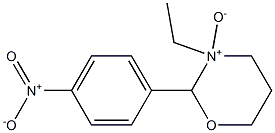 2-(4-Nitrophenyl)-3-ethyl-tetrahydro-2H-1,3-oxazine 3-oxide Struktur