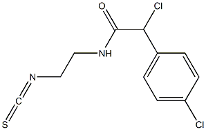 N-(2-Isothiocyanatoethyl)-2-chloro-2-(4-chlorophenyl)acetamide Struktur