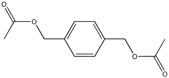 Diacetic acid 1,4-phenylenebismethylene ester Struktur