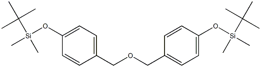 Bis[4-(tert-butyldimethylsiloxy)benzyl] ether Struktur