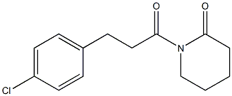 1-[3-(4-Chlorophenyl)propionyl]piperidin-2-one Struktur