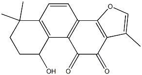 9-Hydroxy-1,6,6-trimethyl-6,7,8,9-tetrahydrophenanthro[1,2-b]furan-10,11-dione Struktur