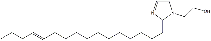 2-(12-Hexadecenyl)-3-imidazoline-1-ethanol Struktur