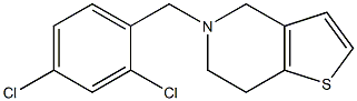 5-(2,4-Dichlorobenzyl)-4,5,6,7-tetrahydrothieno[3,2-c]pyridine Struktur